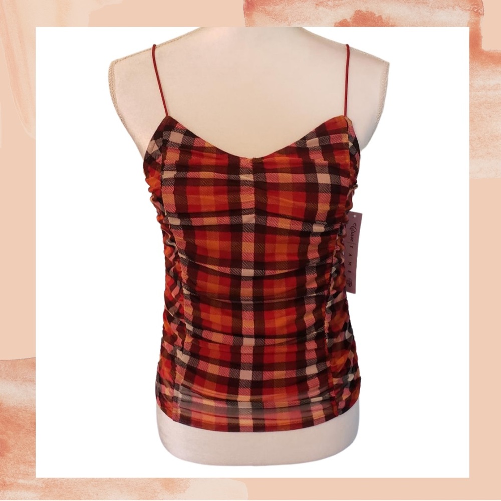 Red plaid tank top